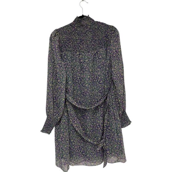 Boden Womens Smocked Yoke Dress UK 12 US 8 Multi Floral Puff Sleeve D0401 NWT - Picture 4 of 14